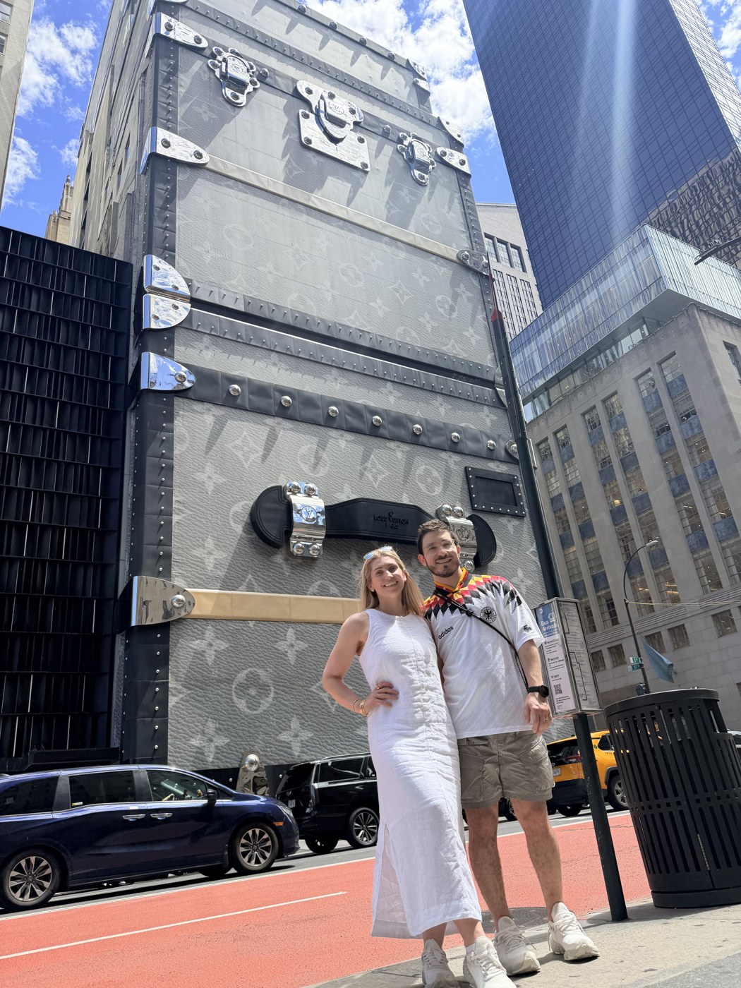 Ross and a companion exploring the city